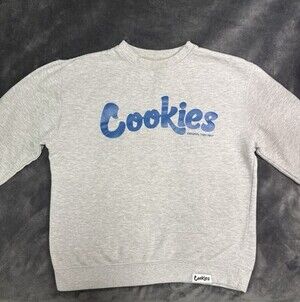 Cookies SF Men’s Gray Sweatshirt Size Medium 100% Authentic Street Wear